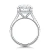 Platinum Lab Grown 5.25ct Round Brilliant Diamond Solitaire Ring