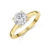 18ct Yellow Gold Lab Grown 1.50ct Round Brilliant Diamond Solitaire Ring
