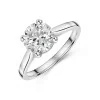 Platinum Lab Grown 2.00ct Round Brilliant Diamond Solitaire Ring