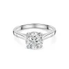 Platinum Lab Grown 2.00ct Round Brilliant Diamond Solitaire Ring