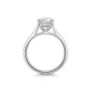 Platinum Lab Grown 2.25ct Round Brilliant Diamond Solitaire Ring with Shoulders