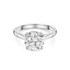 Platinum Lab Grown 3.00ct Round Brillaint Diamond Solitaire Ring