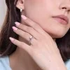 9ct White Gold Round Brilliant 1.00ct Lab Grown Diamond 4 Claw Solitaire Ring