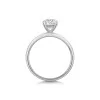 9ct White Gold Round Brilliant 1.00ct Lab Grown Diamond 4 Claw Solitaire Ring