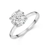 9ct White Gold Round Brilliant 2.00ct Lab Grown Diamond 4 Claw Solitaire Ring
