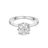 9ct White Gold Round Brilliant 2.00ct Lab Grown Diamond 4 Claw Solitaire Ring