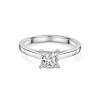 Platinum Princess Cut 1.00ct Lab Grown Diamond Solitaire Ring
