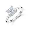 Platinum Princess Cut 1.50ct Lab Grown Diamond Solitaire Ring