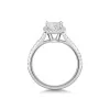 Platinum Princess Cut 1.25ct Lab Grown Diamond Halo Ring