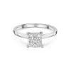 Platinum Princess Cut 1.50ct Lab Grown Diamond Solitaire Ring