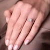 Platinum Princess Cut 1.50ct Lab Grown Diamond Solitaire Ring