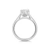 Platinum 2.00ct Oval Cut Lab Grown Diamond Solitaire Ring