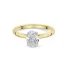 18ct Yellow Gold 1ct Lab Grown Diamond Oval Cut Solitaire Ring