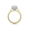 18ct Yellow Gold Oval Cut 4.00ct Lab Grown Diamond Solitaire Ring