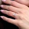 9ct White Gold Oval Cut 1.00ct Lab Grown Diamond 4 Claw Solitaire Ring