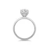 9ct White Gold Oval Cut 2.00ct Lab Grown Diamond 4 Claw Solitaire Ring