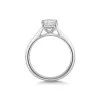 Platinum Lab Grown 1.50ct Emerald Cut Diamond Solitaire Ring