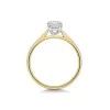 18ct Yellow Gold 1.00ct Emerald Lab Grown Diamond Solitaire Ring