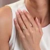 18ct Yellow Gold 2ct Emerald Cut Lab Grown Diamond Solitaire Ring