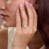 18ct Yellow Gold 2ct Emerald Cut Lab Grown Diamond Solitaire Ring