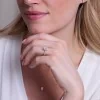 18ct Yellow Gold Emerald Cut 2.00ct Lab Grown Diamond Solitaire Ring with Diamond Shoulders