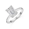 Platinum Emerald Cut 3.00ct Lab Grown Diamond Ring