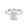 Platinum Emerald Cut 3.00ct Lab Grown Diamond Ring