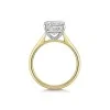 18ct Yellow Gold Emerald Cut 4.00ct Lab Grown Diamond Ring