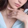 9ct Yellow Gold Emerald Cut 1.00ct Lab Grown Diamond Halo Ring with Diamond Shoulders