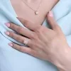 9ct Yellow Gold Emerald Cut 1.00ct Lab Grown Diamond Halo Ring with Diamond Shoulders