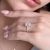 9ct Yellow Gold Emerald Cut 1.00ct Lab Grown Diamond Halo Ring with Diamond Shoulders