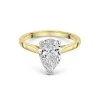 18ct Yellow Gold Pear Cut 2.00ct Lab Grown Diamond Solitaire Ring