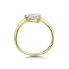 9ct Yellow Gold Pear Shape 0.75ct Lab Grown Diamond Solitaire Ring
