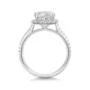 Platinum Cushion Cut 2.50ct Lab Grown Diamond Halo Ring
