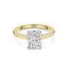 18ct Yellow Gold Lab Grown 2.00ct Radiant Diamond Solitaire Ring