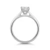 Platinum Radiant Cut 1.00ct Lab Grown Diamond 4 Claw Solitaire Ring