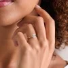 Platinum Radiant Cut 1.00ct Lab Grown Diamond 4 Claw Solitaire Ring