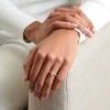 18ct Yellow Gold Radiant Cut 1.50ct Lab Grown Diamond 4 Claw Ring with Diamond Shoulders