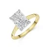 18ct Yellow Gold Radiant Cut 3.00ct Lab Grown Diamond Ring