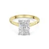 18ct Yellow Gold Radiant Cut 3.00ct Lab Grown Diamond Ring