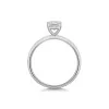 9ct White Gold Radiant Cut 1.00ct Lab Grown Diamond 4 Claw Solitaire Ring