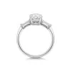 Platinum Oval Cut 2.00ct Lab Grown Diamond 3 Stone Ring