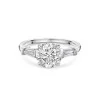 Platinum Round Brilliant 2.00ct Lab Grown Diamond 3 Stone Ring