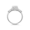 Platinum Round Brilliant 2.00ct Lab Grown Diamond 3 Stone Ring
