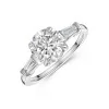 Platinum Round Brilliant 2.00ct Lab Grown Diamond 3 Stone Ring