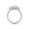Platinum Oval Cut 2.00ct Lab Grown Diamond Three Stone Ring