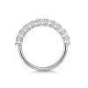 Platinum Lab Grown 1ct Round Brilliant Claw Set Diamond Eternity Ring