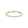 18ct Yellow Gold Lab Grown Round Brilliant 0.15ct Diamond Claw Set Half Eternity Ring