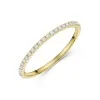 18ct Yellow Gold Lab Grown Round Brilliant 0.15ct Diamond Claw Set Half Eternity Ring