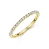 18ct Yellow Gold Round Brilliant 0.20ct Lab Grown Diamond Claw Set Half Eternity Ring